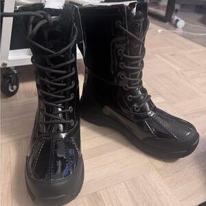 UGG Glossy Black winter Boots - brand new